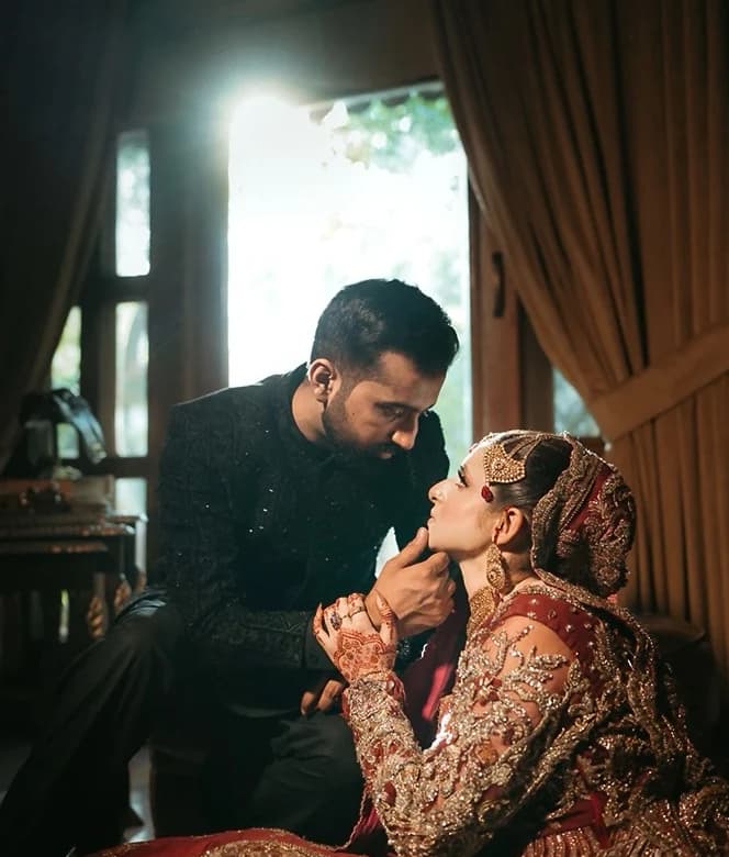 Ambient Shoots — a candid moment between bride and groom
